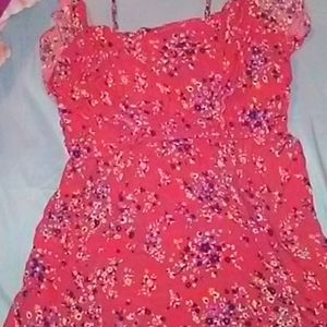 red dress with flowers